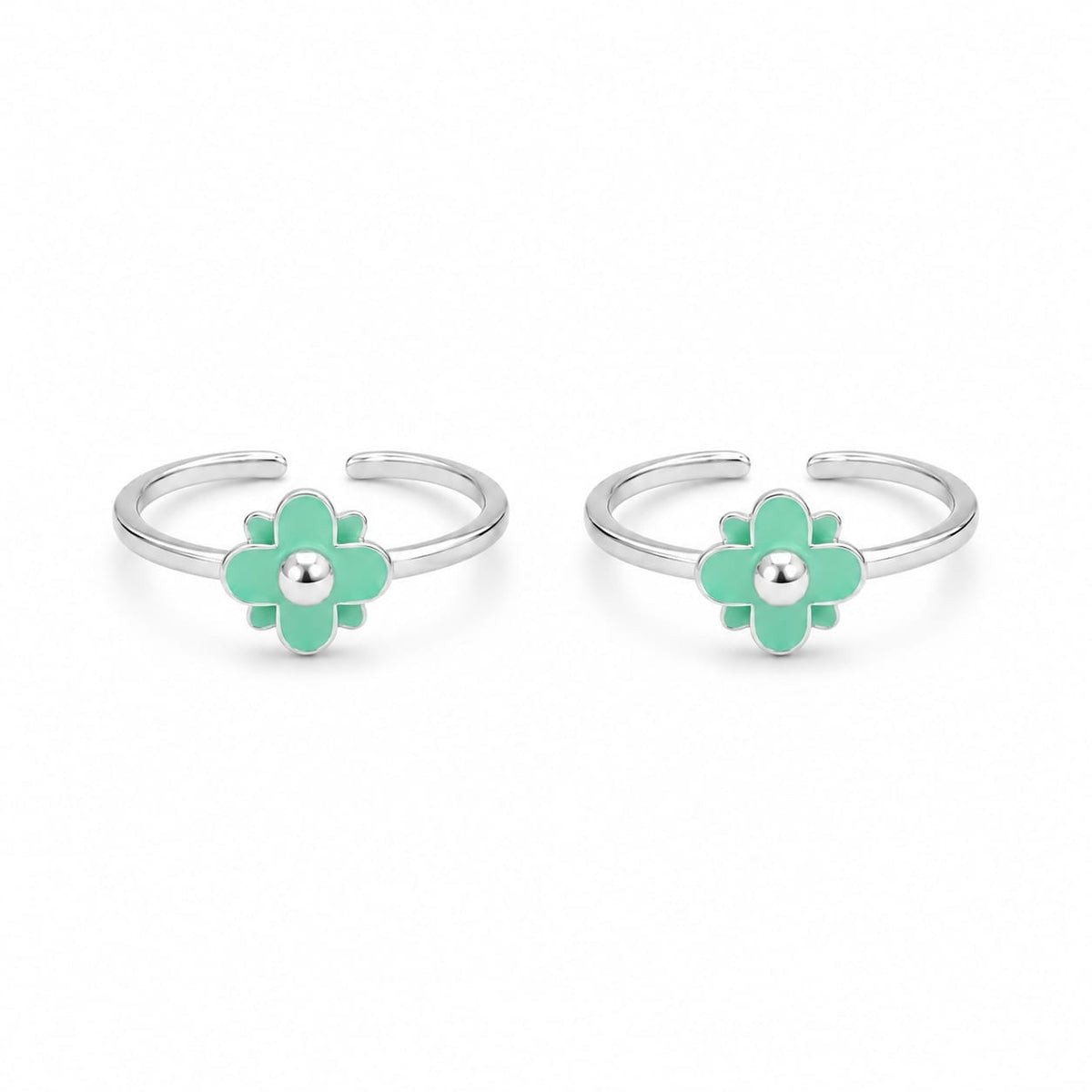 Mint Blossom Toe Ring by The 925 Club - image 2