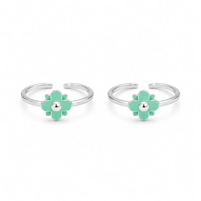 Mint Blossom Toe Ring by The 925 Club - image 2