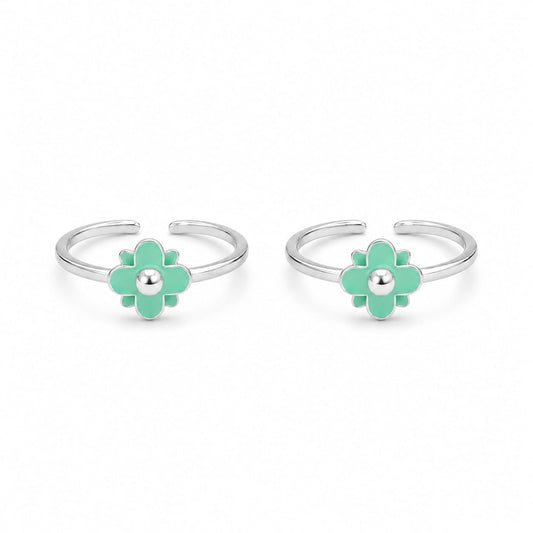 Mint Blossom Toe Ring by The 925 Club - image 2