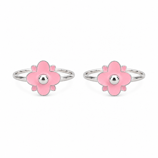 Blush Blossom Toe Ring by The 925 Club - image 2