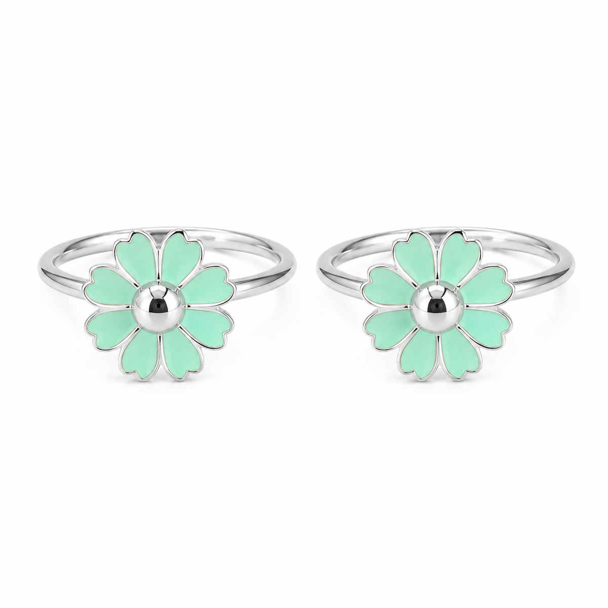 Mint Petal Toe Ring by The 925 Club - image 2