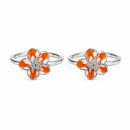 Orange Blossom Toe Ring by The 925 Club - image 2