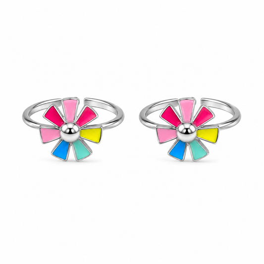 Floral Fiesta Toe Ring by The 925 Club - image 2