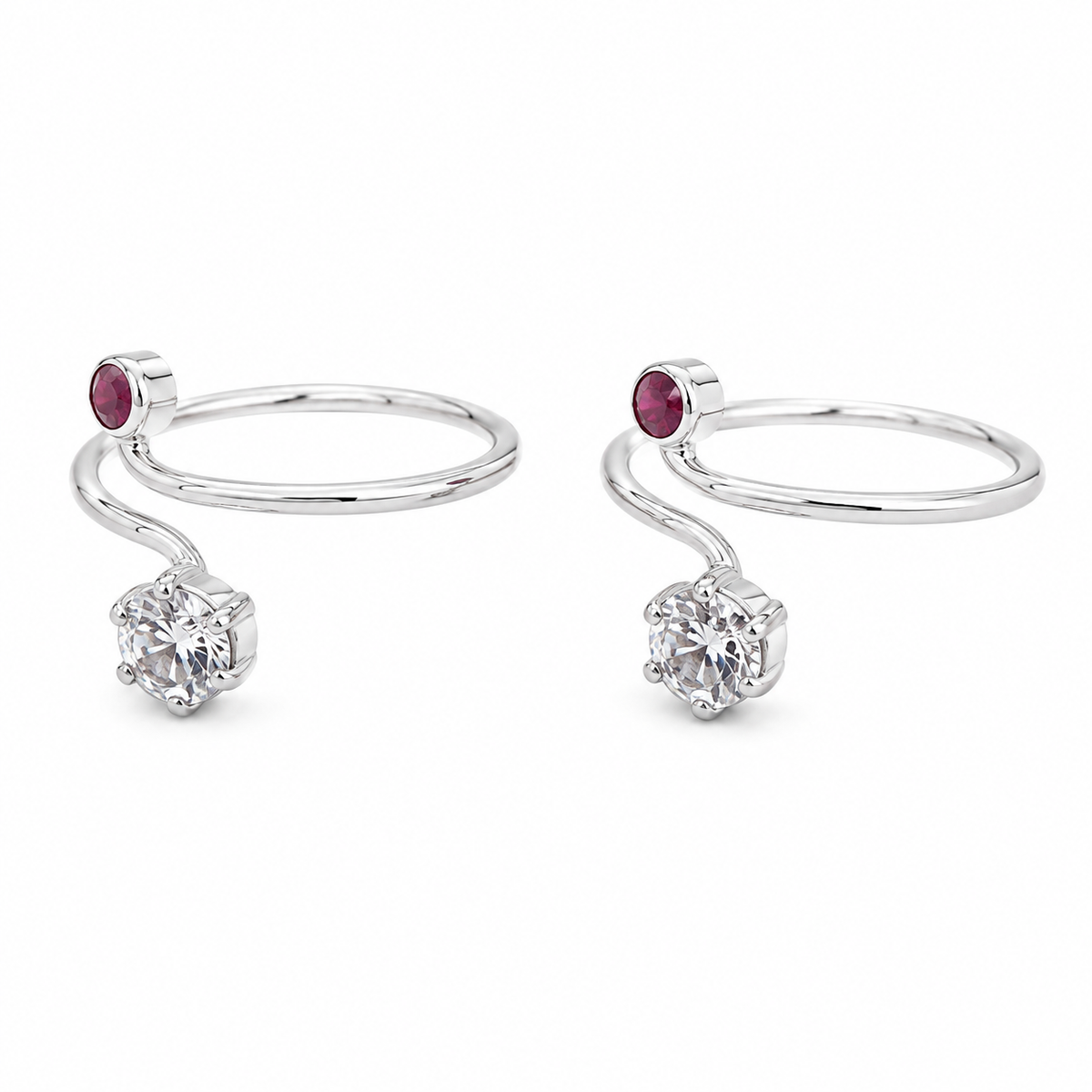 Ruby Spark Toe Ring by The 925 Club - image 2