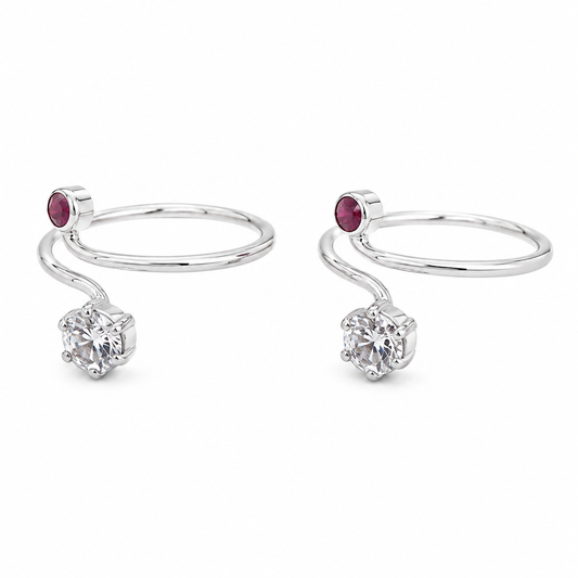 Ruby Spark Toe Ring by The 925 Club - image 2