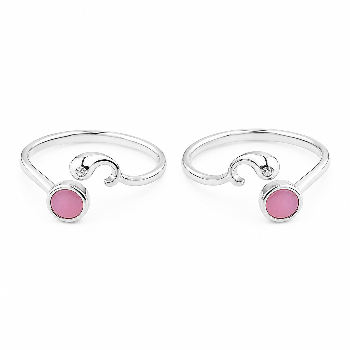 Blush Wave Toe Ring by The 925 Club - image 2