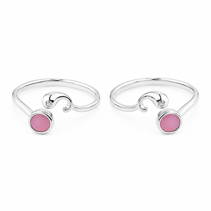 Blush Wave Toe Ring by The 925 Club - image 2
