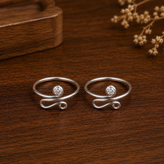 Infinity Swirl Toe Ring by The 925 Club