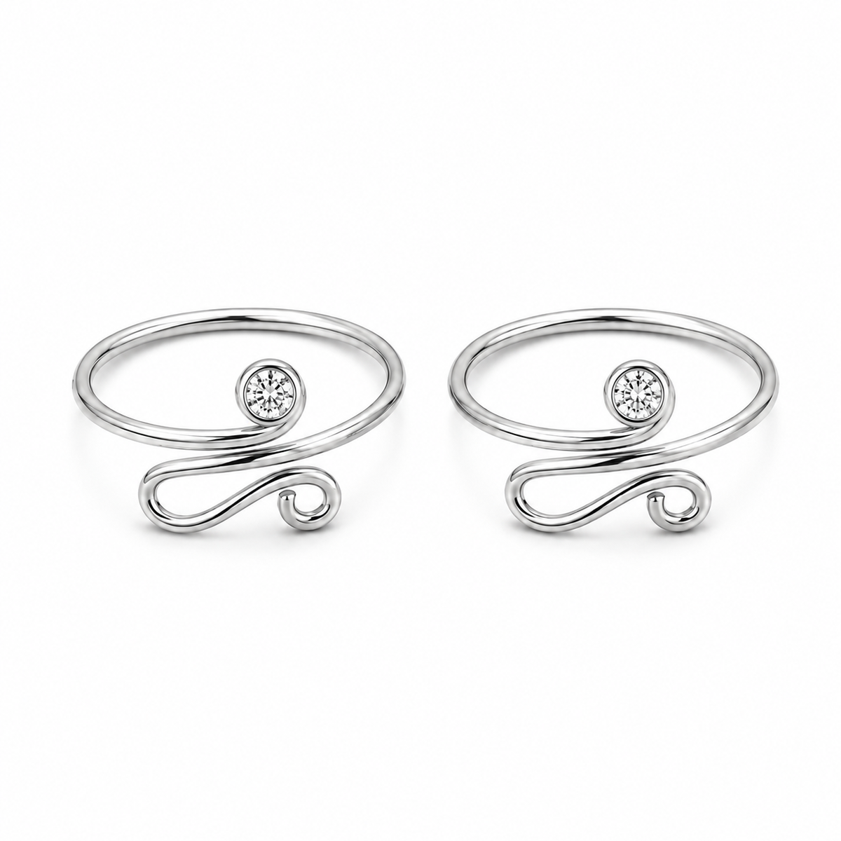Infinity Swirl Toe Ring by The 925 Club - image 2
