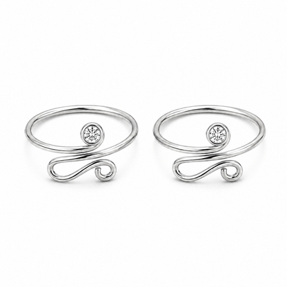 Infinity Swirl Toe Ring by The 925 Club - image 2