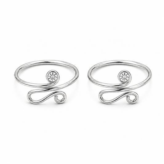 Infinity Swirl Toe Ring by The 925 Club - image 2