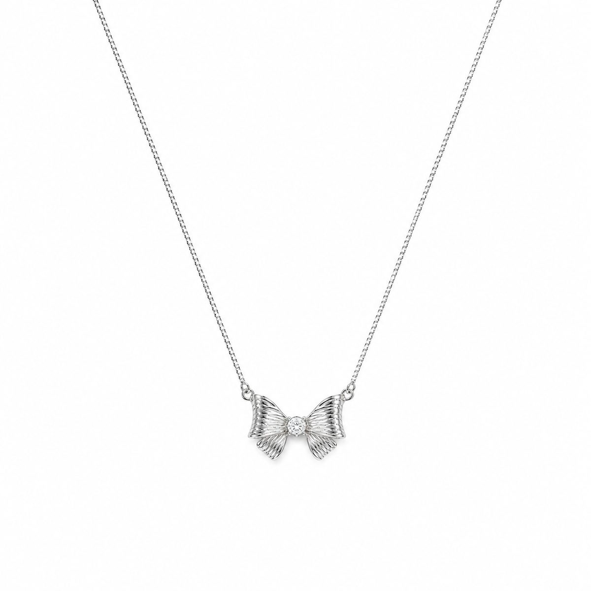 Silver Ribbon Bow by The 925 Club - image 2