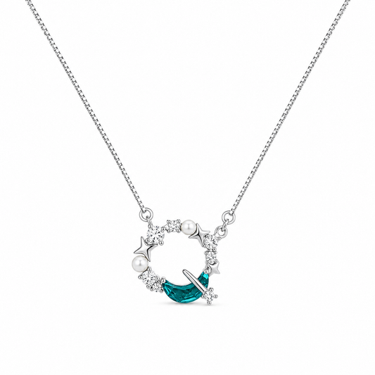 Oceanic Moon Circle Pendant by The 925 Club - image 2