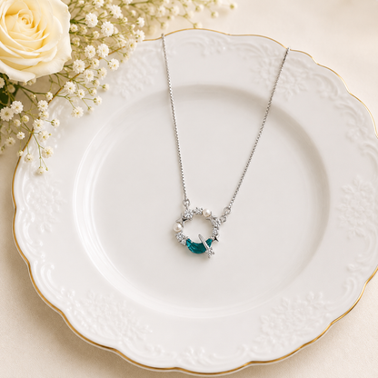 Oceanic Moon Circle Pendant by The 925 Club - image 3