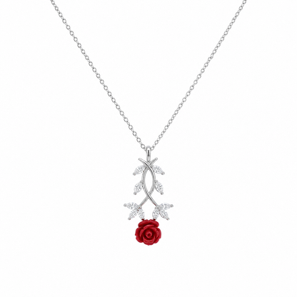 Crimson Rose Vine Pendant by The 925 Club - image 2