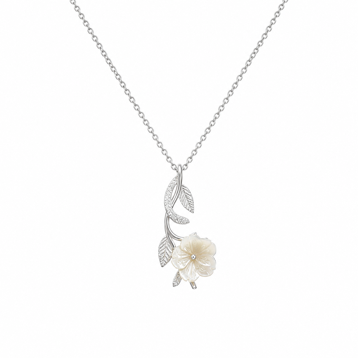 Ivory Blossom Silver Pendant by The 925 Club - image 2