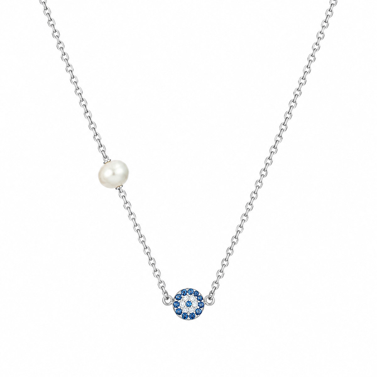Evil Eye Pearl Pendant by The 925 Club - image 2