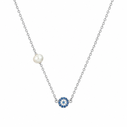 Evil Eye Pearl Pendant by The 925 Club - image 2