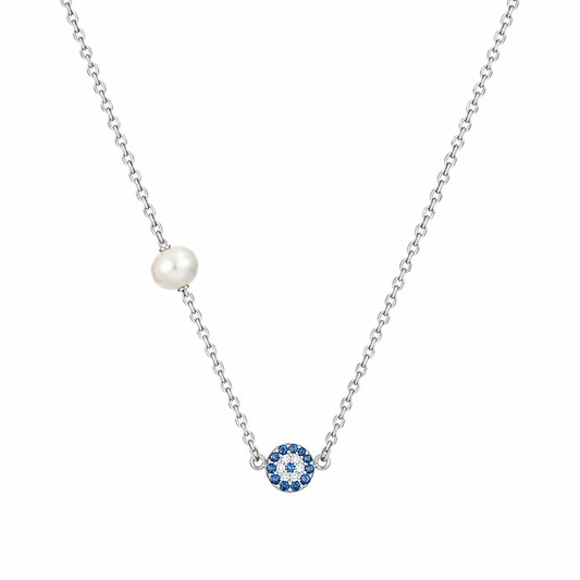 Evil Eye Pearl Pendant by The 925 Club - image 2