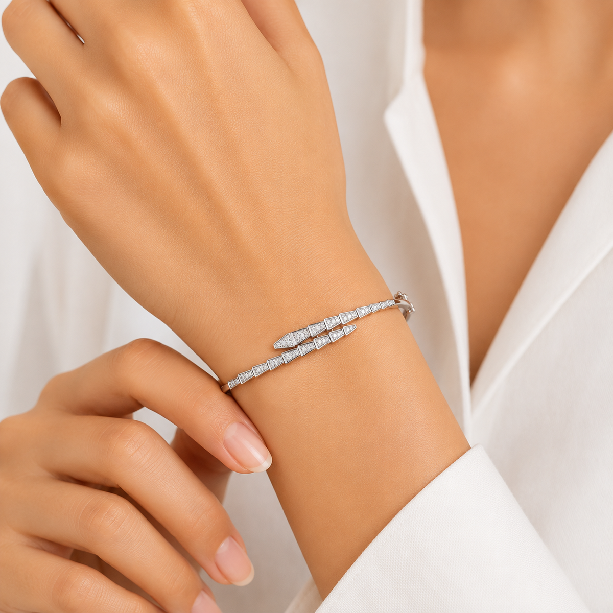Serpenti Silver Bracelet by The 925 Club - image 3
