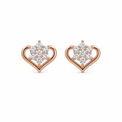Blooming Heart Earrings by The 925 Club - image 2