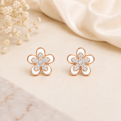 Blossom Glow Studs by The 925 Club