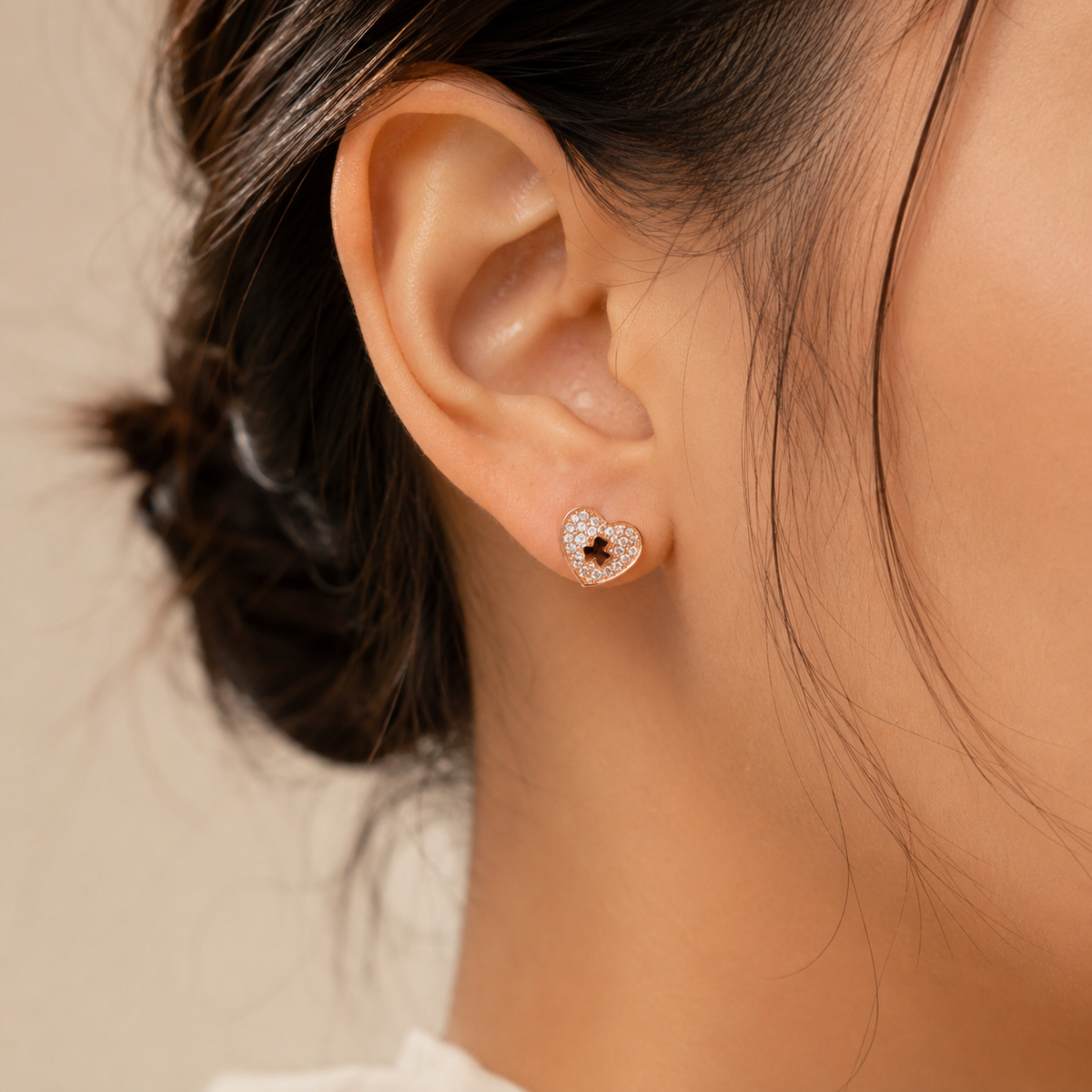 Heart Bloom Studs by The 925 Club - image 3