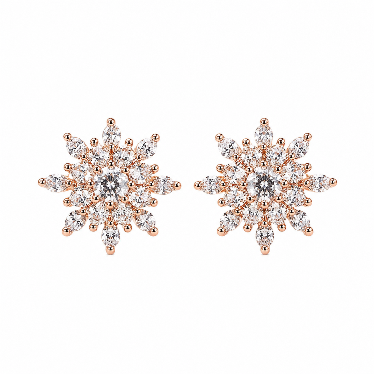 Snowflake Spark Studs by The 925 Club - image 2