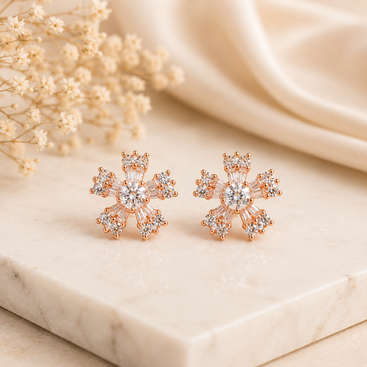 Starlight Blossom Studs by The 925 Club