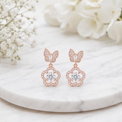 Butterfly Radiance Earrings by The 925 Club