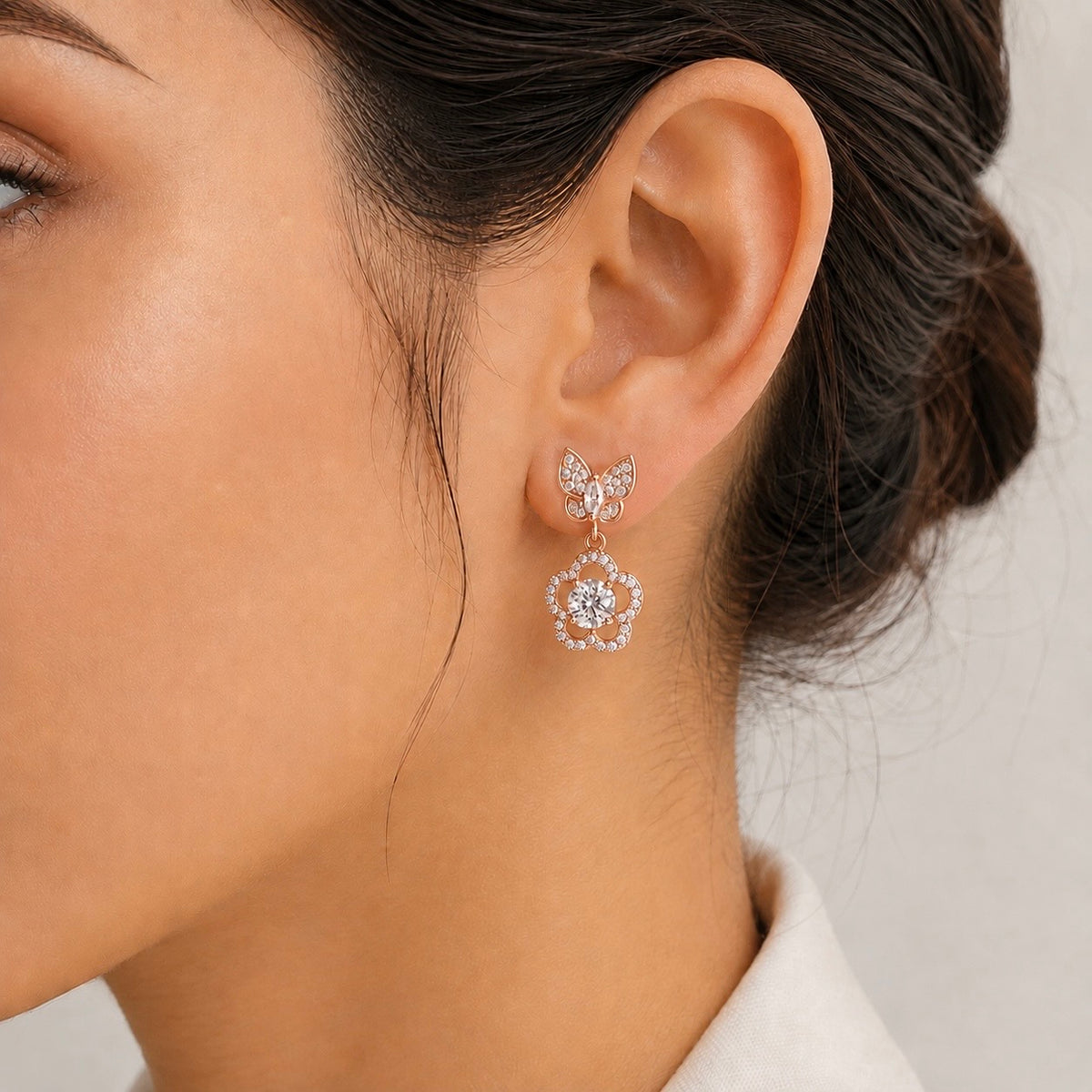Butterfly Radiance Earrings by The 925 Club - image 3