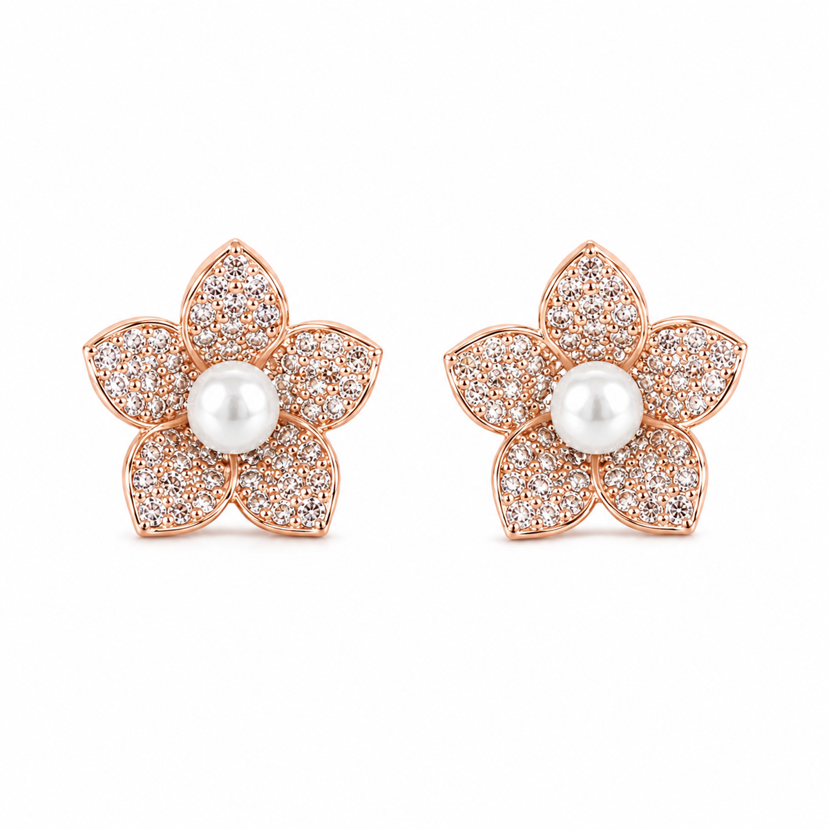 Pearl Flora Studs by The 925 Club - image 2