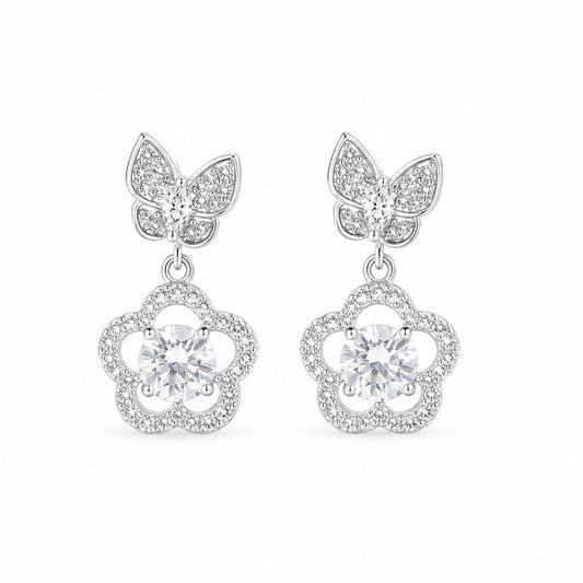 Rose Butterfly Earring by The 925 Club - image 2