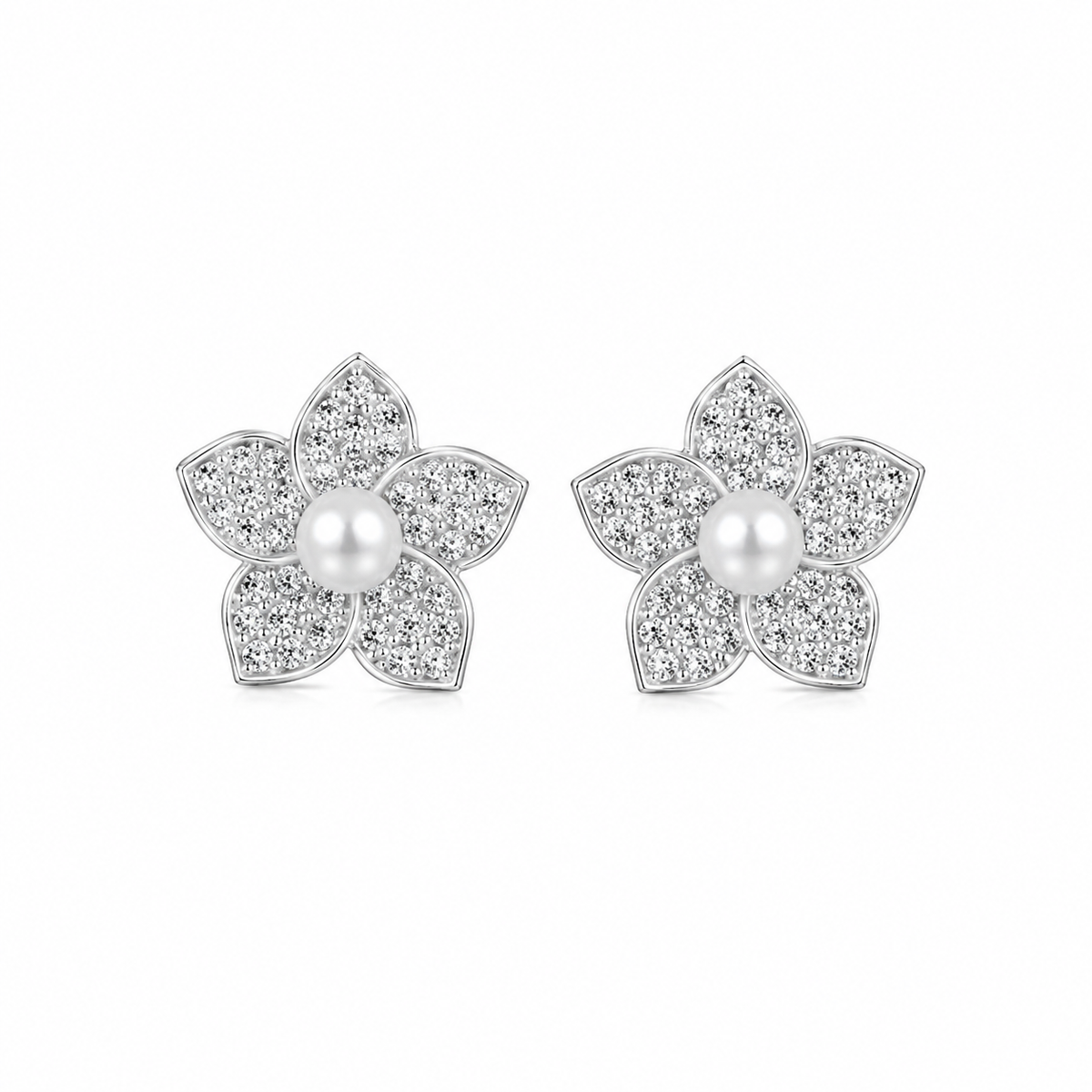 Pearl Flora Earrings by The 925 Club - image 2