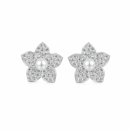 Pearl Flora Earrings by The 925 Club - image 2