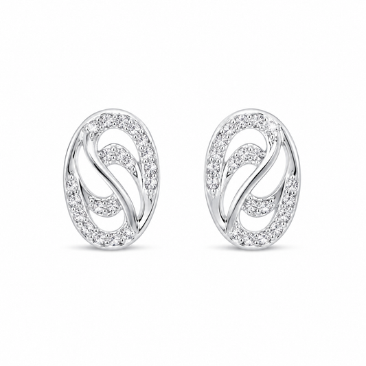 Aurora Oval Studs by The 925 Club - image 2