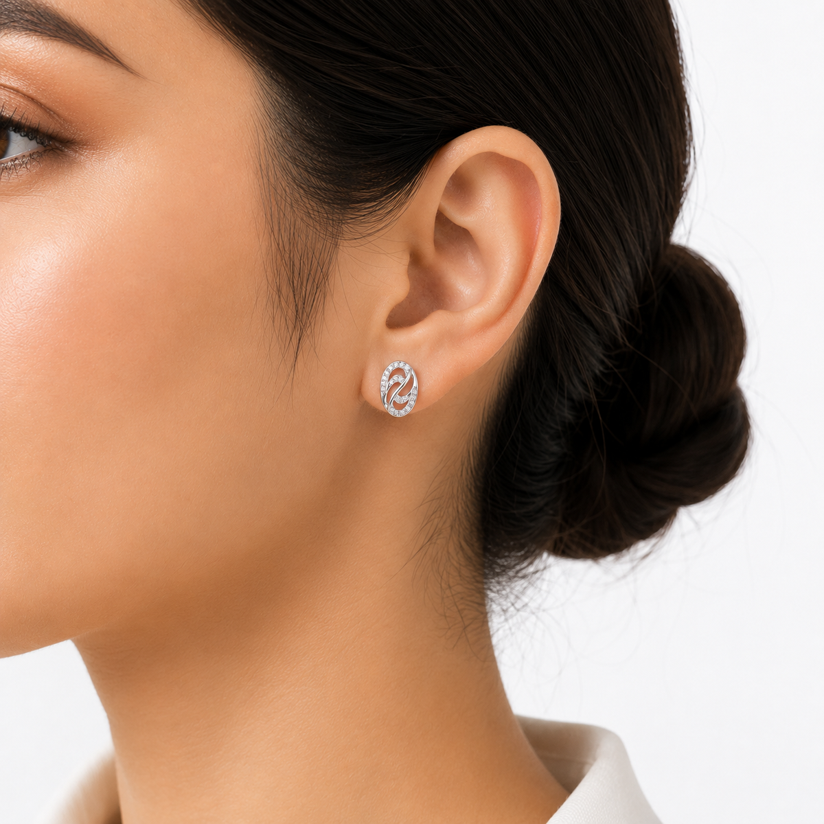 Aurora Oval Studs by The 925 Club - image 3