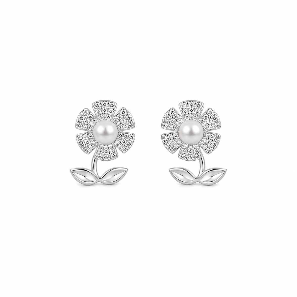 Daisy Pearl Earrings by The 925 Club - image 2