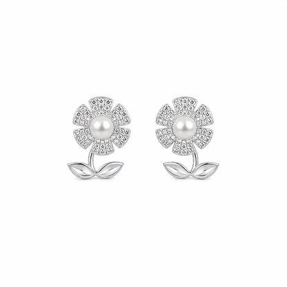 Daisy Pearl Earrings by The 925 Club - image 2
