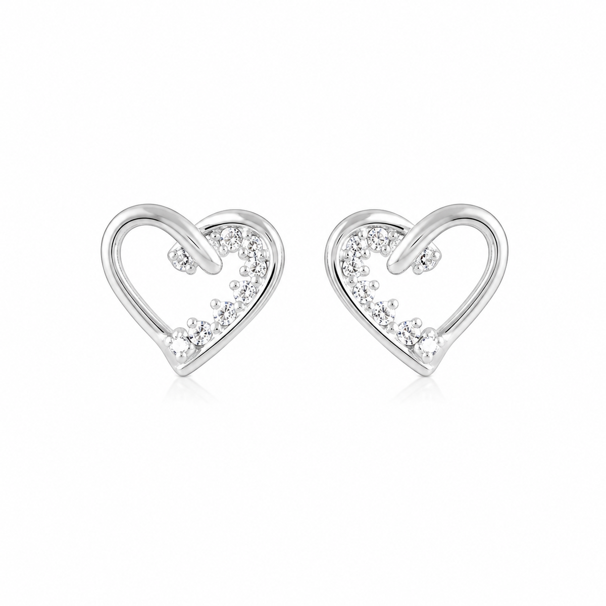 Sweetheart Shine Studs by The 925 Club - image 2