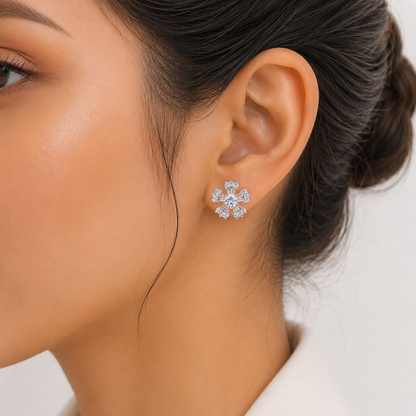 Sparkle Flora Earrings by The 925 Club - image 3