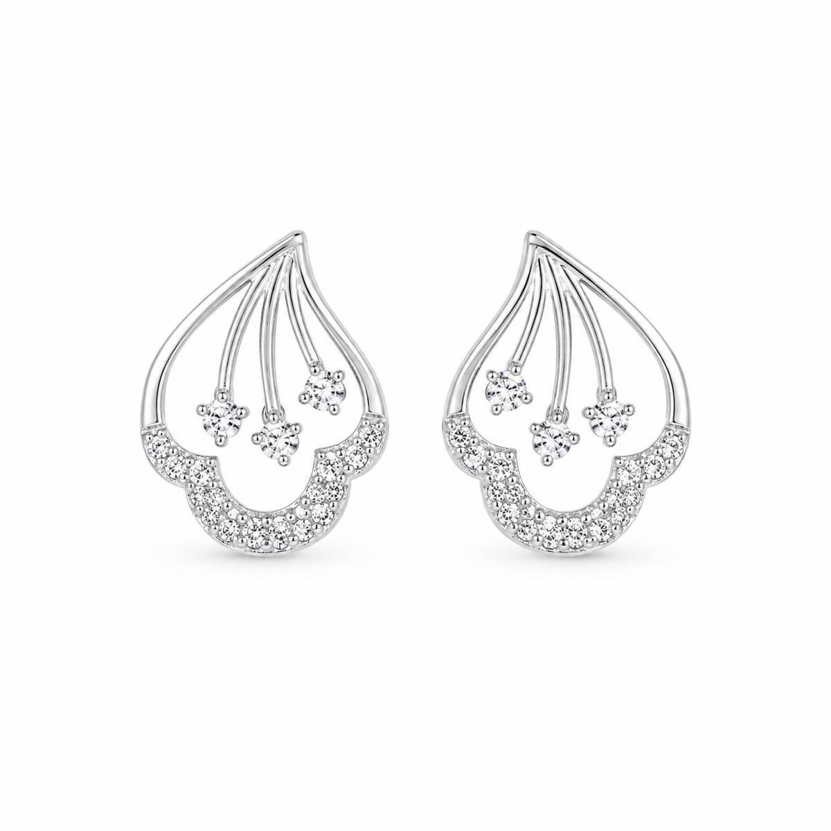 Elara Teardrop Studs by The 925 Club - image 2