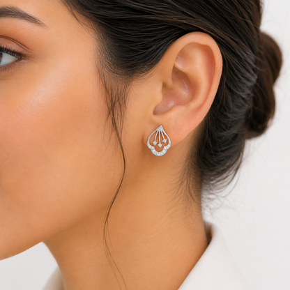 Elara Teardrop Studs by The 925 Club - image 3