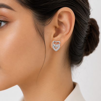 Love Link Studs by The 925 Club - image 3