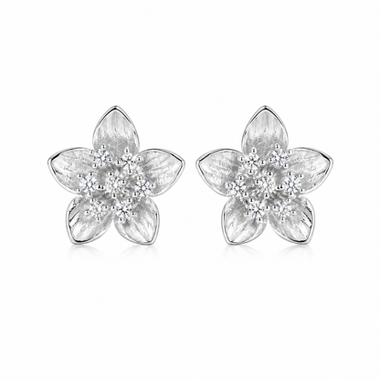 Silver Petal Studs by The 925 Club - image 2