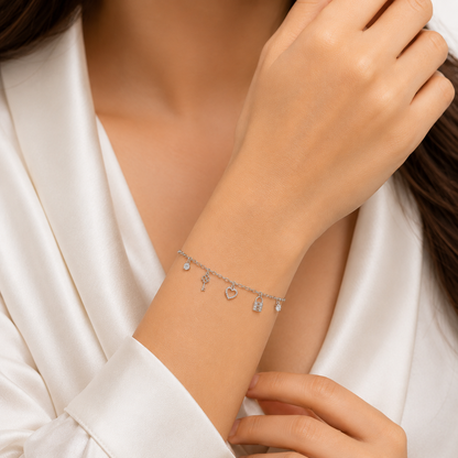 Heart & Key Bracelet by The 925 Club - image 3