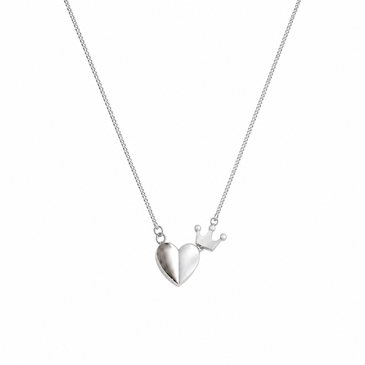 Crowned Heart Pendant by The 925 Club - image 2