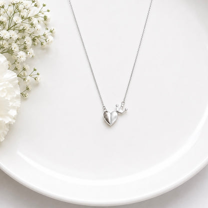 Crowned Heart Pendant by The 925 Club - image 3