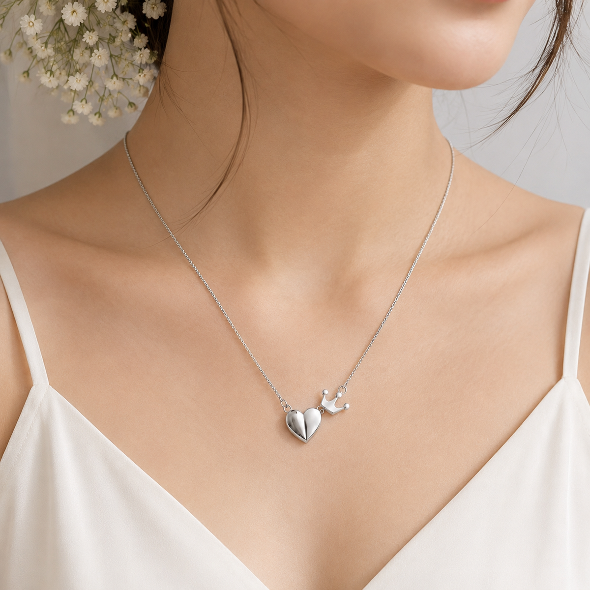 Crowned Heart Pendant by The 925 Club - image 4