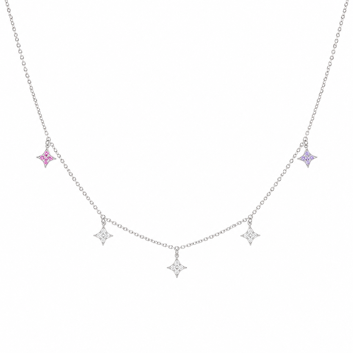 Pastel Spark Necklace by The 925 Club - image 2